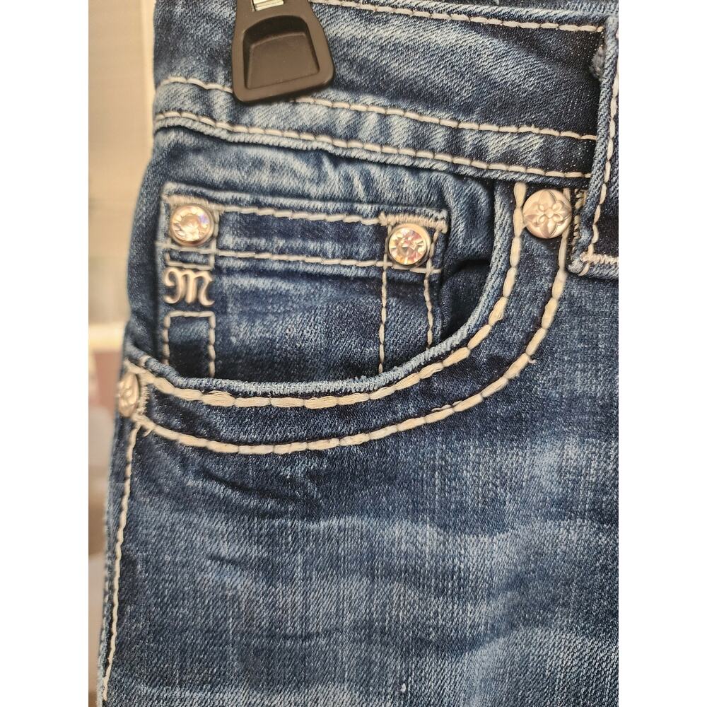Miss Me Jeans Women's Signature Skinny Embellished Pockets Size 31 - Picture 3 of 15